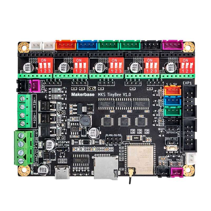 Makerbase Tinybee ESP32 Wifi Motherboard 3D Printer Control Board - Angle & Perspective