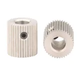 40 Teeth Extruder Gear Stainless Steel Bore 5mm For 3D Printer - Angle & Detail View | Superb Tech India