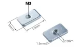 10 Pcs M3 Flat T Nut for 20mm Aluminium Profile - Angle & Detail View | Superb Tech India