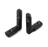 Inside Hidden Corner Joint Black for 2020 Aluminium Extrusions V-Slot - Main Product View | Superb Tech India