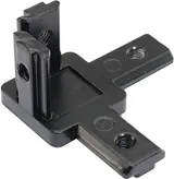 3 Way Connector Black For 20mm Profile - Main Product View | Superb Tech India