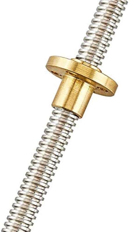 Single Start Lead Screw Brass Nut 8mm - Angle & Perspective