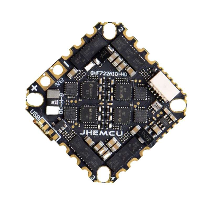 JHEMCU GHF722AIOHD 40A AIO F722 FPV Flight Controller Baro OSD BlackBox 4in1 ESC - Feature Overview
