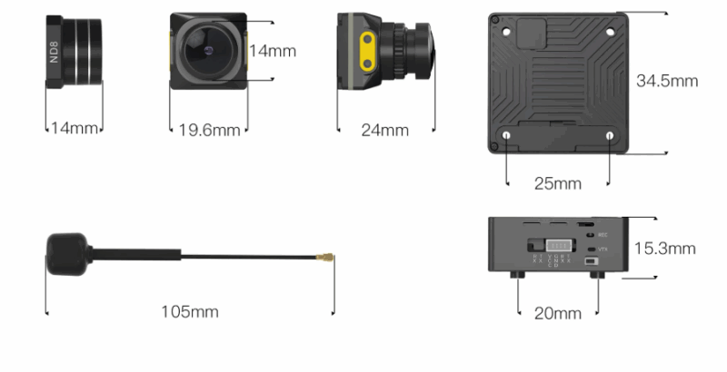Walksnail Moonlight Kit 4k/60FPS FOV 160° Startlight Camera Support Gyroflow Built - Feature Overview