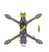 Mark4 5 Inch FPV Drone Frame Kit 225mm Carbon Fiber - Dimensions & Technical Specifications | Superb Tech India