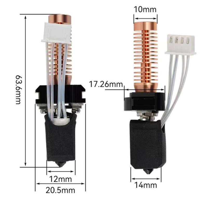 Hotend Kit for Flashforge Adventurer 5M/5M Pro 3D Printer - Feature Overview