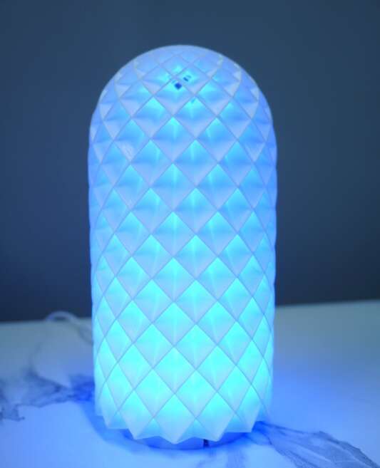 3D Printed RGB LED Modern Table Lamp - Main View