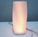 3D Printed RGB LED Modern Table Lamp  – Soft Ambient Lighting for Home and Office - Type A - Alternative Angle View | Superb Tech India
