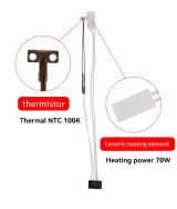 Ceramic Heater and Thermistor for Bambu Lab A1/A1 Mini - Angle & Detail View | Superb Tech India