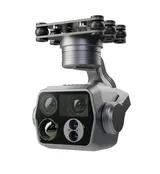 Skydroid C14 3-Axis 4K AI Drone Gimbal Camera Module with 100x Hybrid Zoom, Thermal Camera, Laser Rangefinder - Angle & Detail View | Superb Tech India